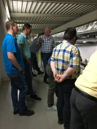 Besichtigung der Westfalen Blatt Druckerei, Foto 3