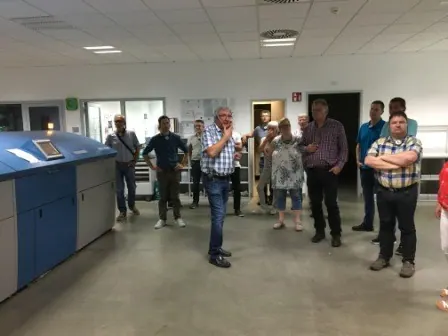 Besichtigung der Westfalen Blatt Druckerei, Foto 7