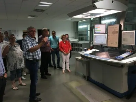 Besichtigung der Westfalen Blatt Druckerei, Foto 9