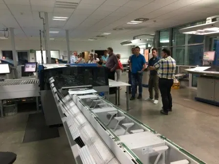 Besichtigung der Westfalen Blatt Druckerei, Foto 10