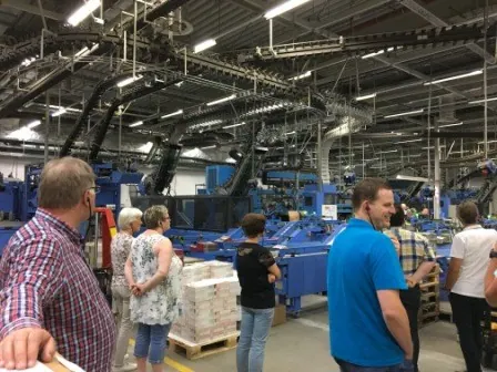 Besichtigung der Westfalen Blatt Druckerei, Foto 15