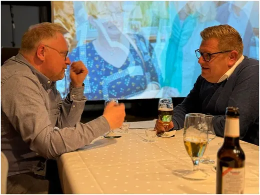 Zwei, die viel zu besprechen haben: Mike Möller, 1. Vorsitzender und Stefan Hartmann, 2. Vorsitzender